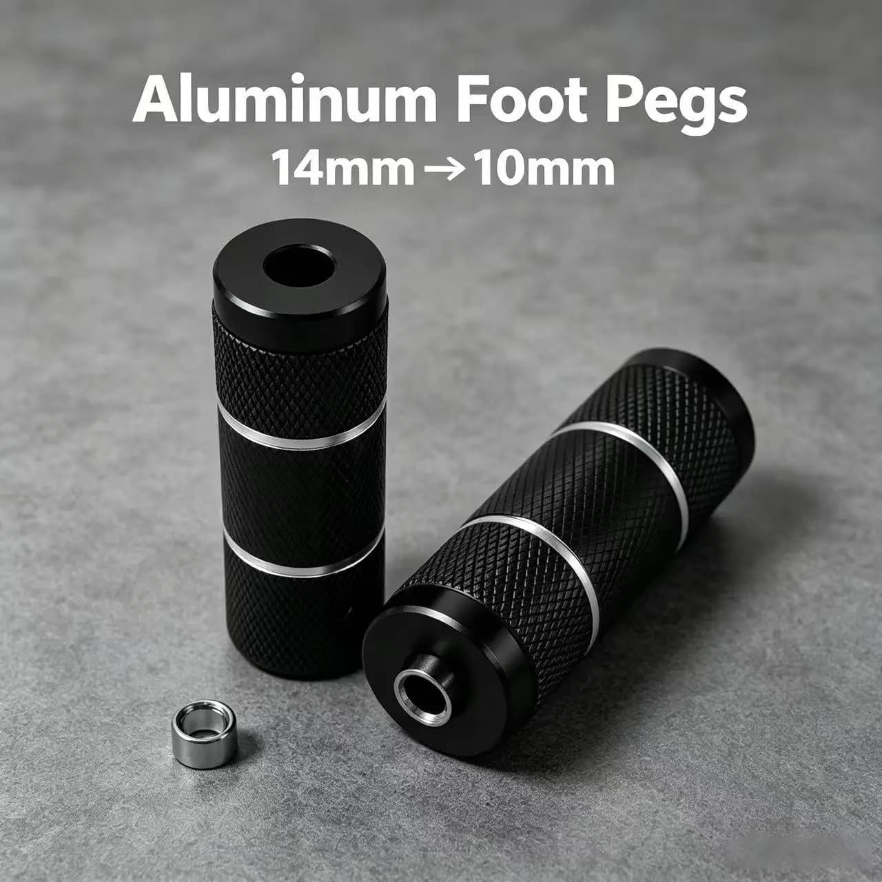 Aluminum Alloy Bike Stunt Foot Pegs 38x110mm Convert 14mm to 10mm Rear Axle Pedal For BMX MTB Bicycle Footrest Accessories