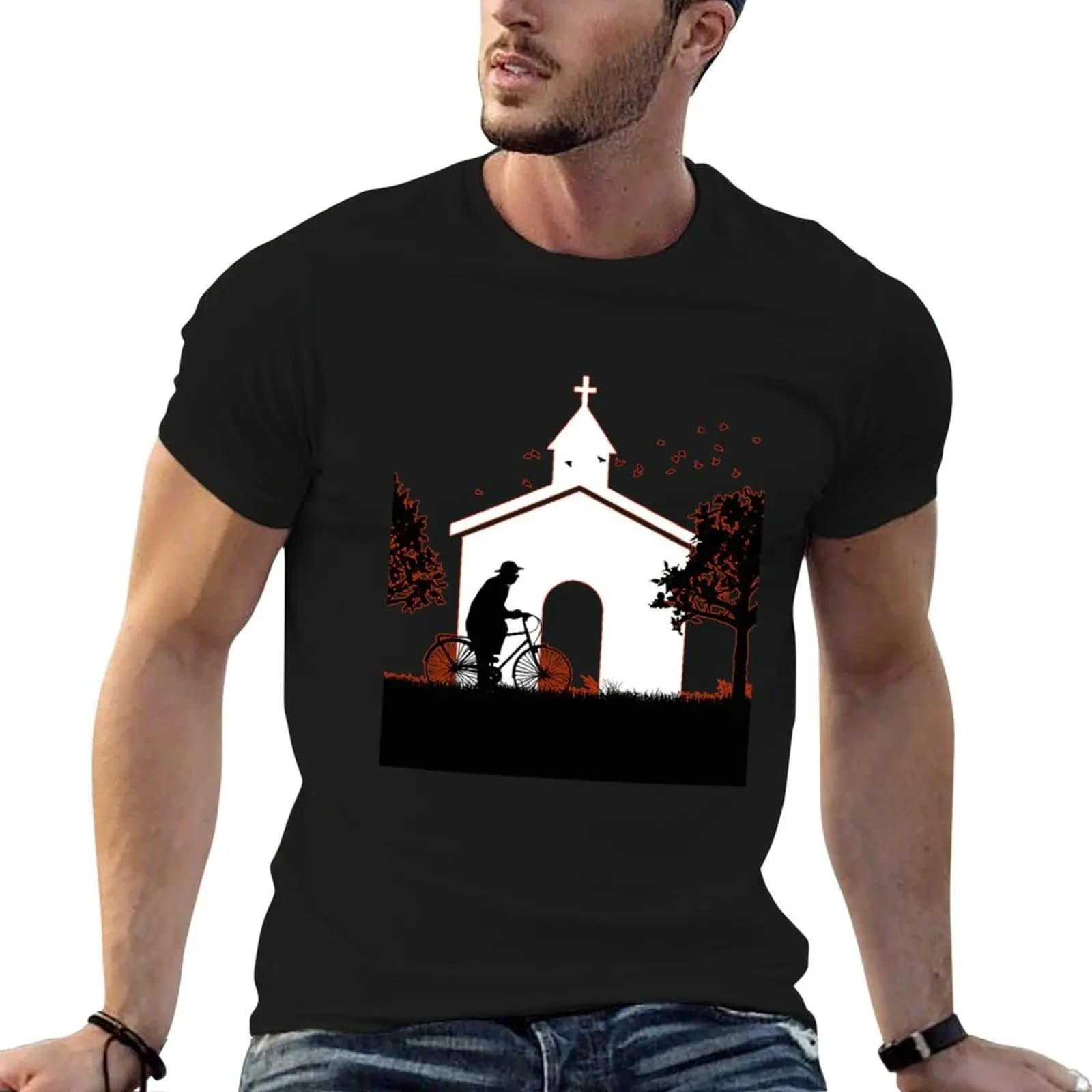 Father Brown Cycling S T-Shirt graphic t shirts for man cotton t shirts high quality funny t shirts man T-shirt