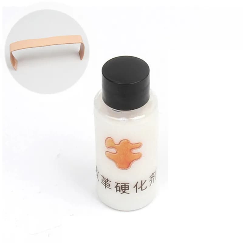 Fluido per bordi in pelle, fluido sigillante inferiore, indurente elastico, pelle conciata al vegetale, 30ml, 1 pz