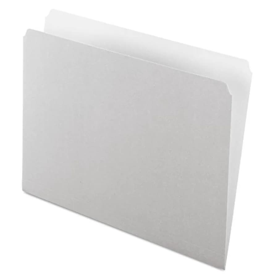 Cartelle Portadocumenti Colorate 152GRA con Linguetta Superiore a Taglio Dritto, Colore Grigio/Grigio Chiaro, Confezione da 100