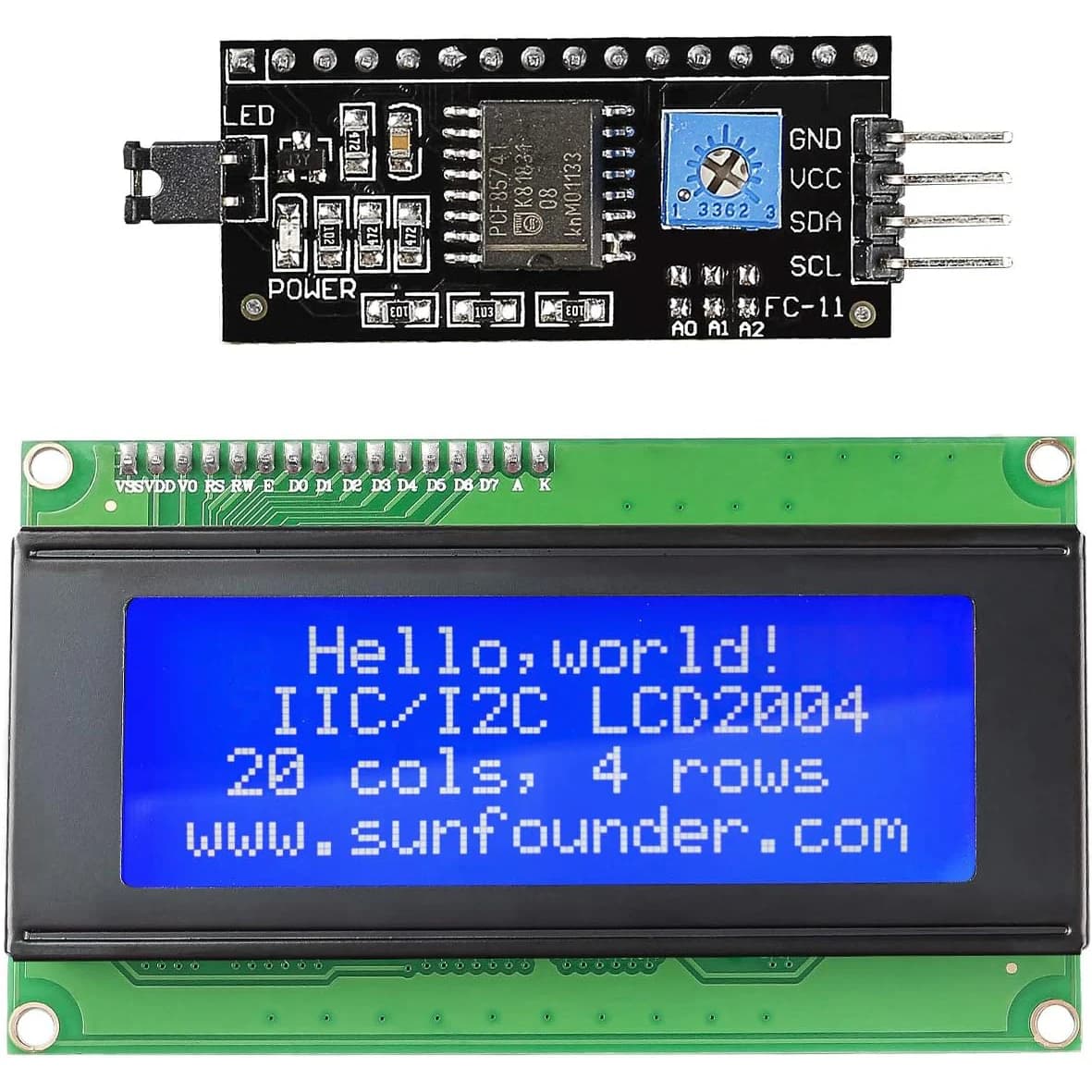 20x4 2004 LCD display module with IIC/I2C serial interface adapter IIC I2C TWI serial 2004 20x4 Shield LCD module for Arduino R3