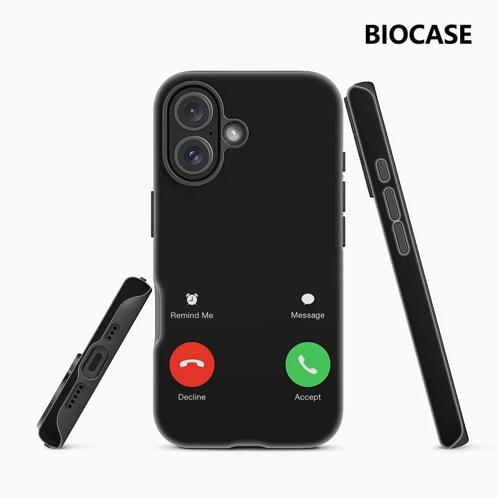 Custodia per telefono con identificazione del chiamante, magnetica, per iPhone 17 16 15 14 13 Pro Max Plus, a strato singolo o doppio, resistente