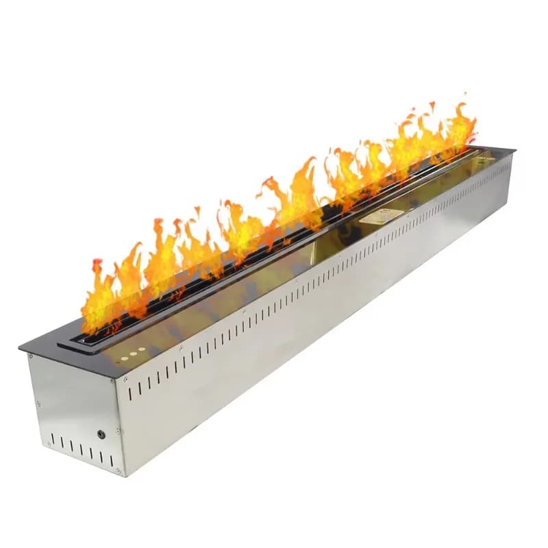 Camino moderno per interni in bioetanolo con inserto elettrico intelligente 220V, telecomando, materiale in acciaio, spina americana, per uso domestico