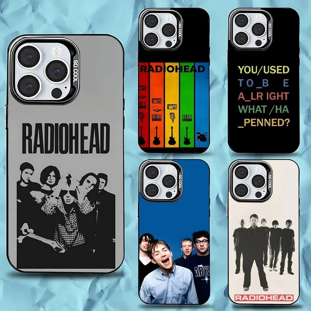 R-RadioheadS In Rainbows Phone Case For iPhone 16,15,14,13,12,11,Pro,Max,Plus,Mini,XS,SE Anti Fall Black Matte Hard Bumper