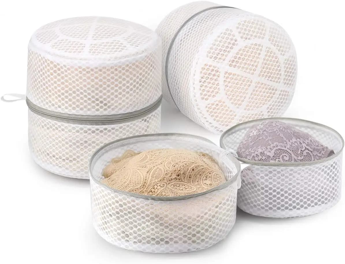 Set di 3 Sacchetti a Nido d'Ape per Bucato Delicato, Lingerie, Biancheria Intima - 8x8x8 Pollici