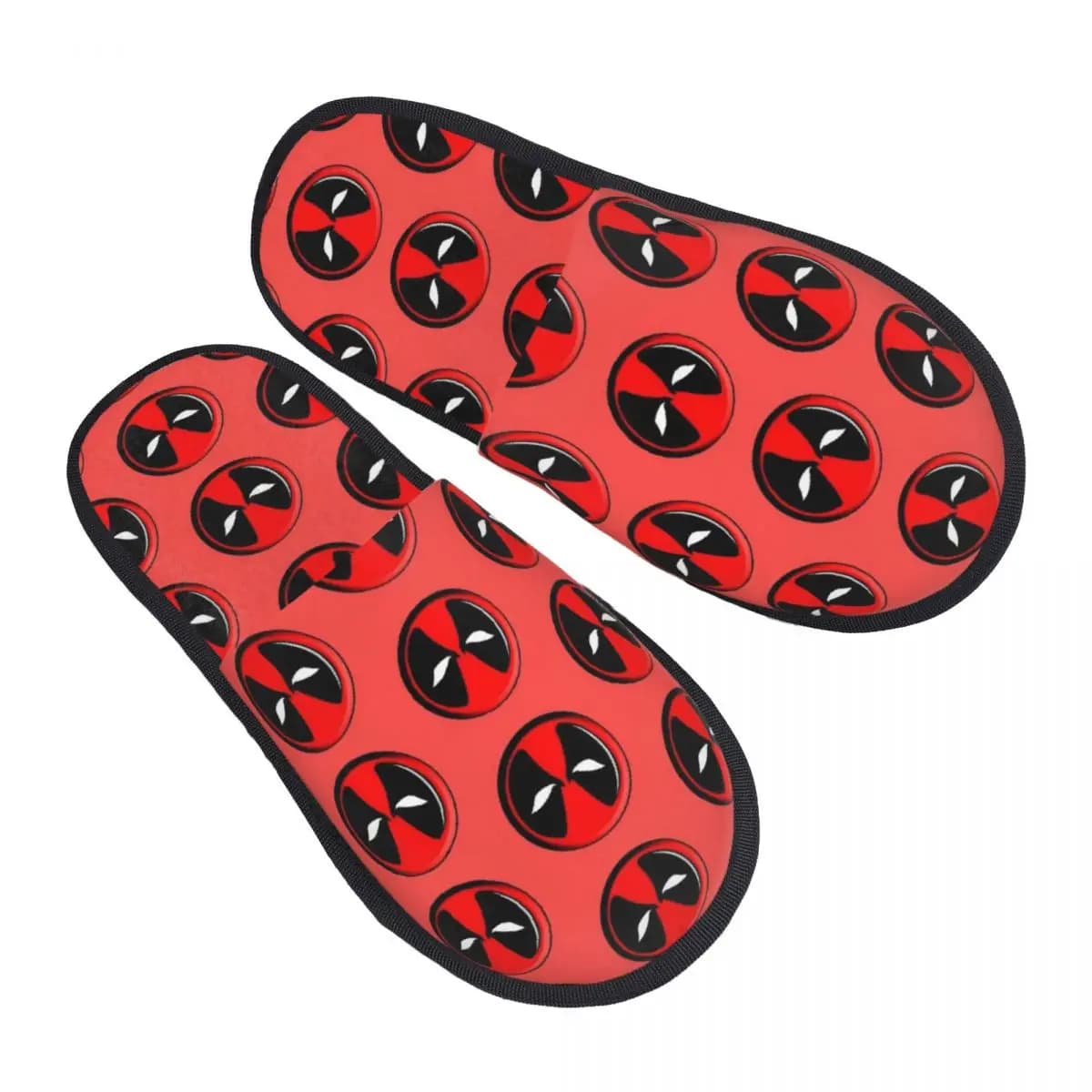 Personalized Slippers Deadpool in Memory Foam Comfortable for Women, Home Shoes and Hotel
