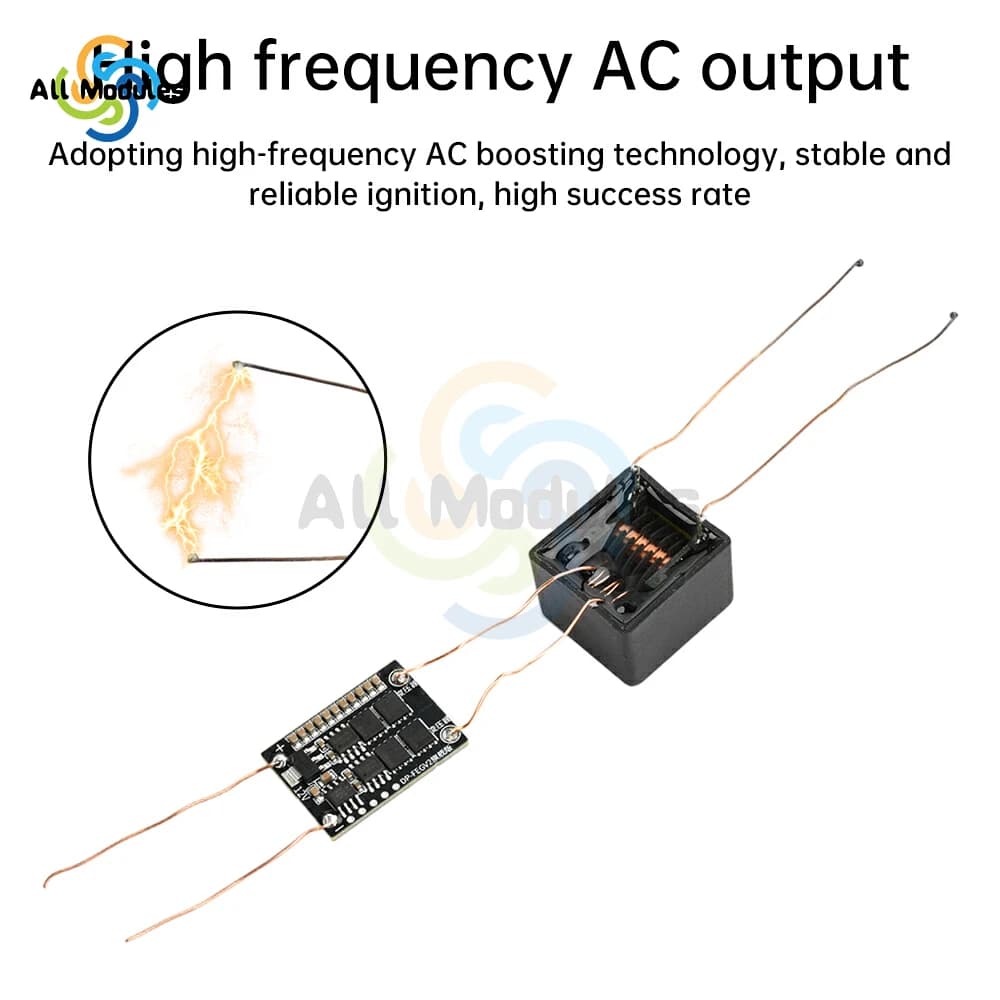 DC 4-12V a AC 20KV Boost Spark Arc Bobina di accensione Modulo Accenditore ad arco Modulo ad alta tensione Driver Board Trasformatore Accendino