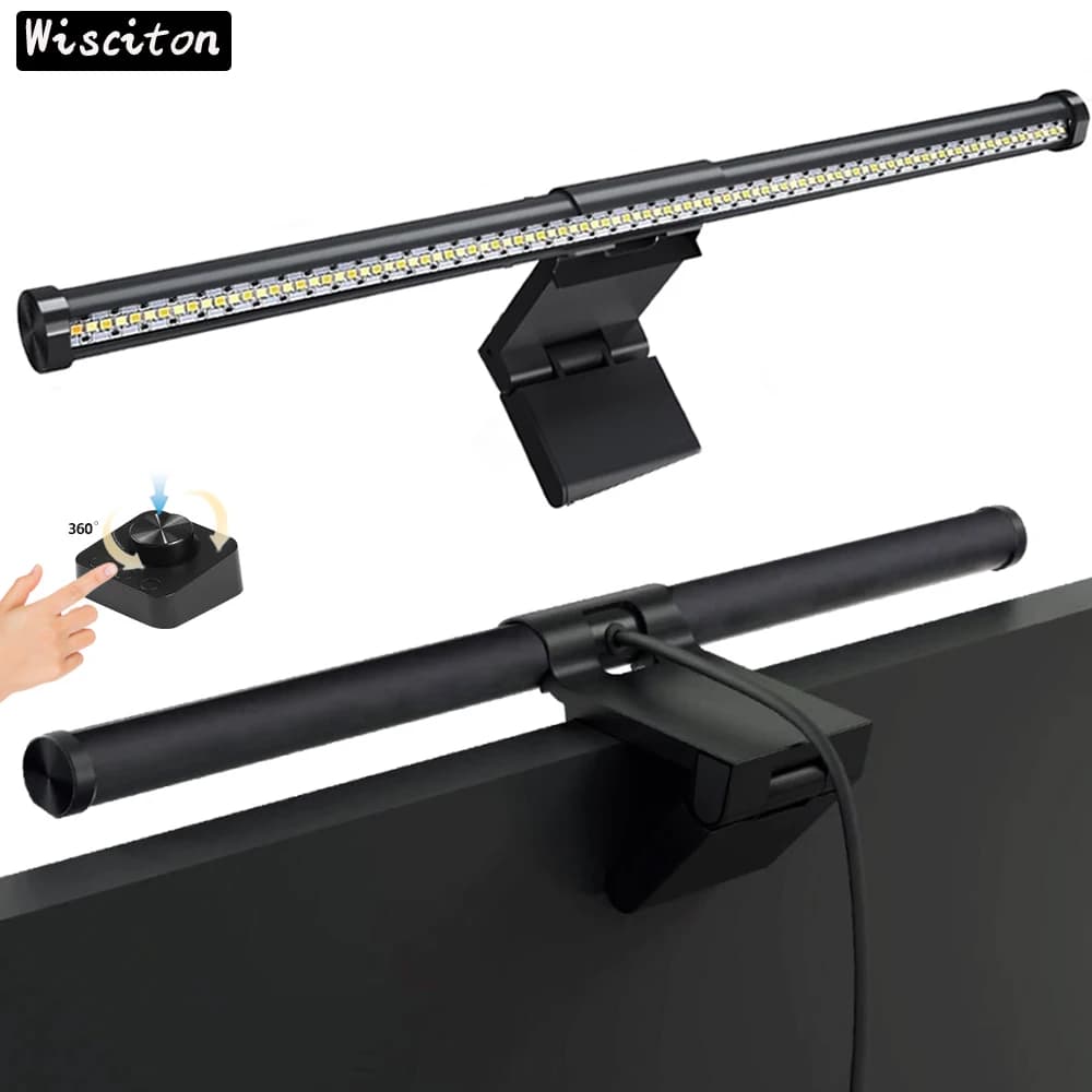 LED desk lamp for eye care LED monitor light bar PC monitor Bright bar for screen RGB hanging table lamp for reading with continuous adjustment