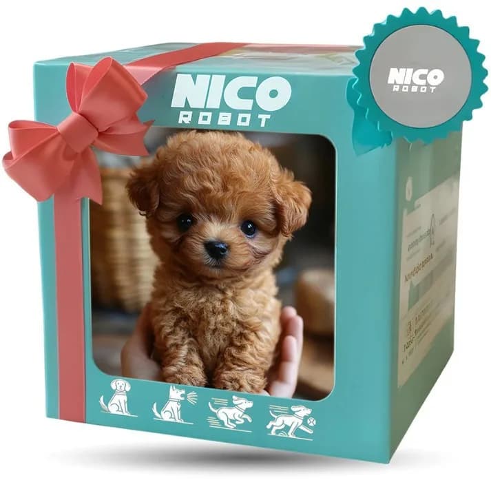 Nico Robot Plush Electronic Pet Dog, Walking & Barking Interactive Stuffed Companion Toy, Decorative Gift For Adult Hobby‑Lovers
