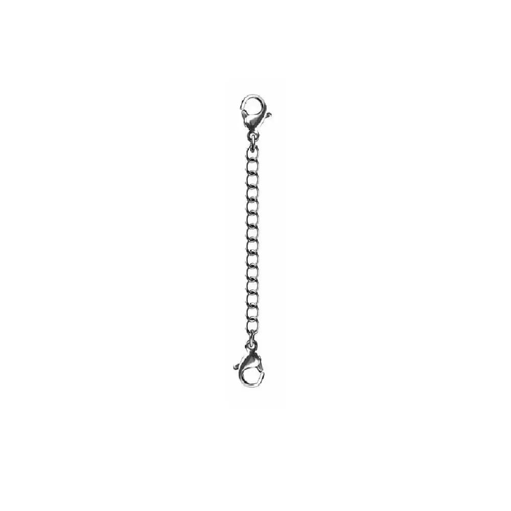 Catena di prolunga 3'' oro, argento, nero, accessori per gioielli, catena di sicurezza/prolunga fai da te, chiusura a moschettone per braccialetti