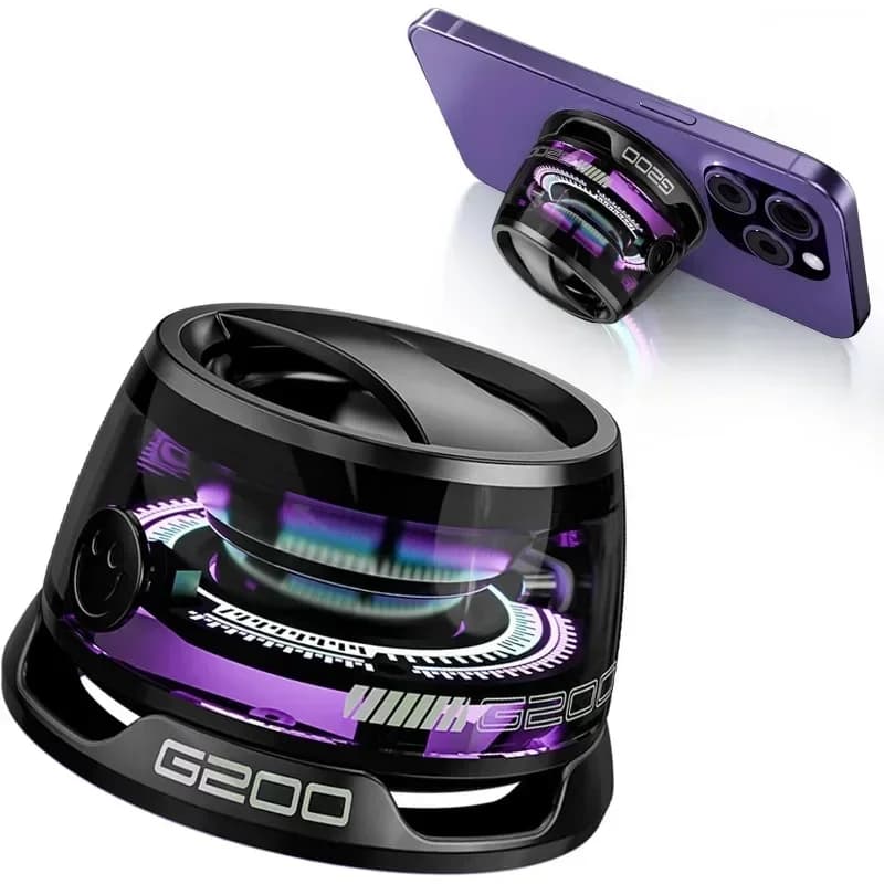 Altoparlante Bluetooth portatile Mini cassa audio magnetica G200 con altoparlante esterno wireless Bluetooth con luce RGB per viaggi indispensabili