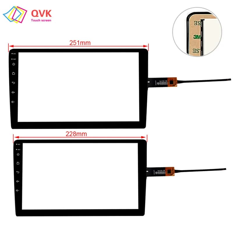 Nuovo vetro per autoradio Carlaoer 2 din GPS WIFI Bluetooth Player sensore capacitivo capacitivo Touch Screen Digitizer