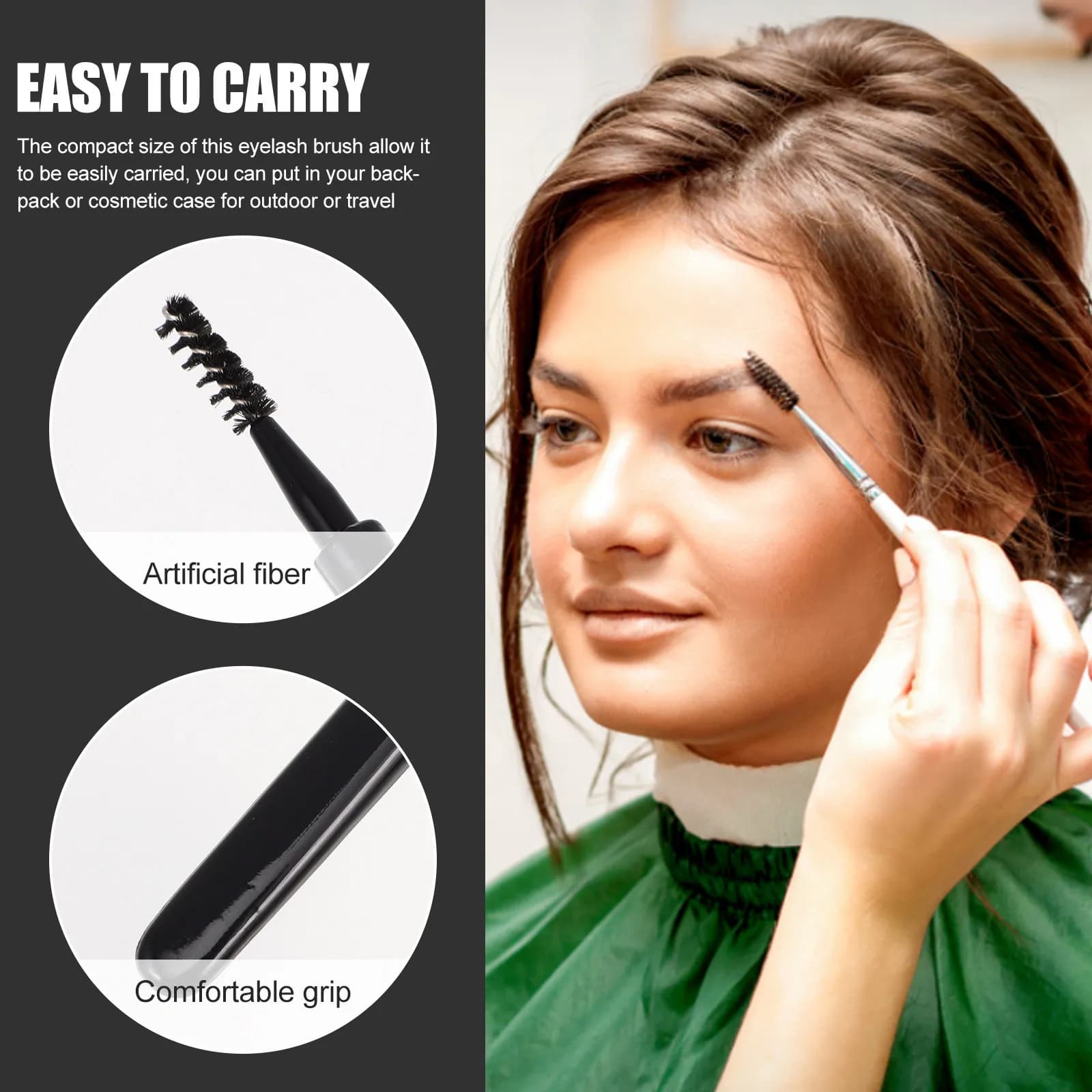 6Pcs Eyelash Brush Eyebrow Brush Mascara Applicator Eyelash Wand Makeup Tool Easy Hold Separates Lashes Eyebrows