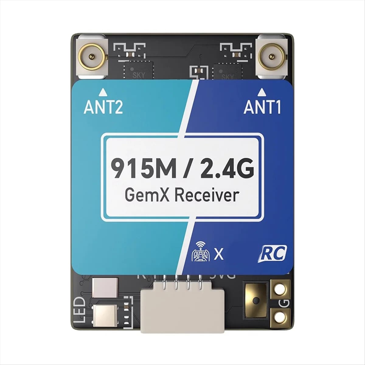 ABAN Per ELRS 915M/2.4Ghz GemX Gemini RX Ricevitore a doppia frequenza per FPV RC Drone