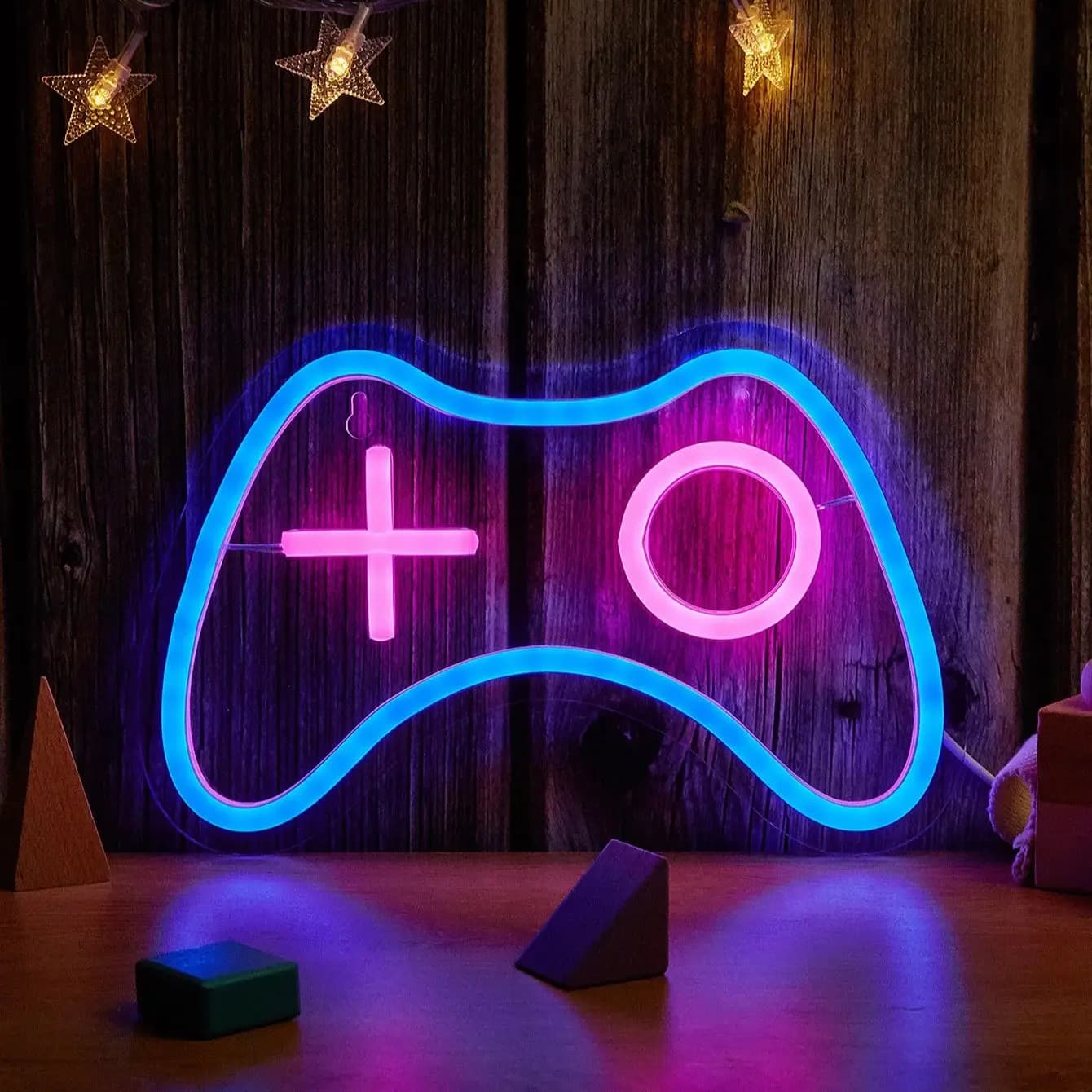 Chi-buy LED Neon Game Controller, Insegna Luminosa a LED Alimentata tramite USB, Luce Notturna Adatta per Camera da Letto, Matrimoni, Sala Giochi, Regalo