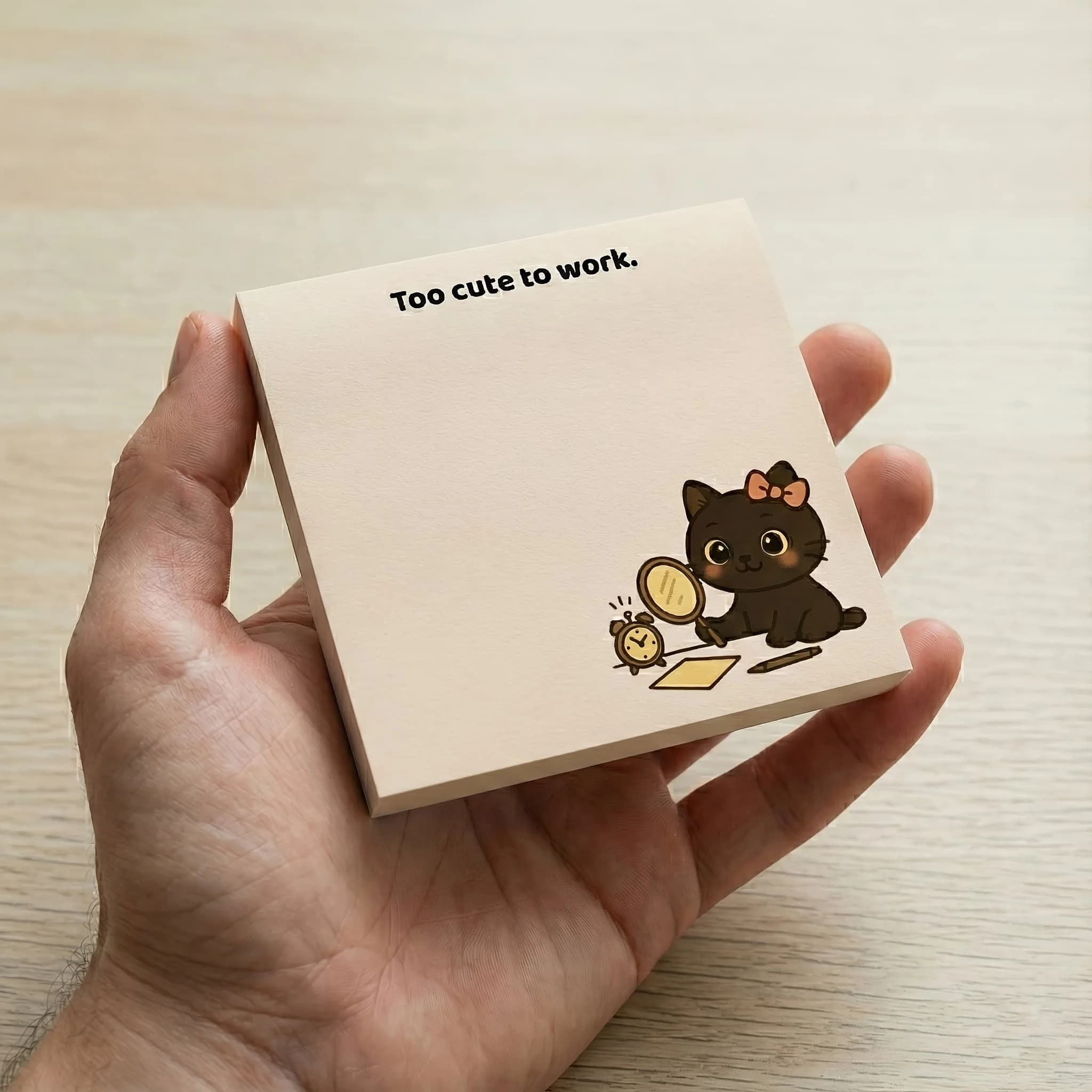 1 Confezione di Note Adesive Nere Relatable | "Tutto è Bene" e "Motivazione Non Trovata", Divertenti Articoli di Cancelleria per l'Ufficio per la Salute Mentale