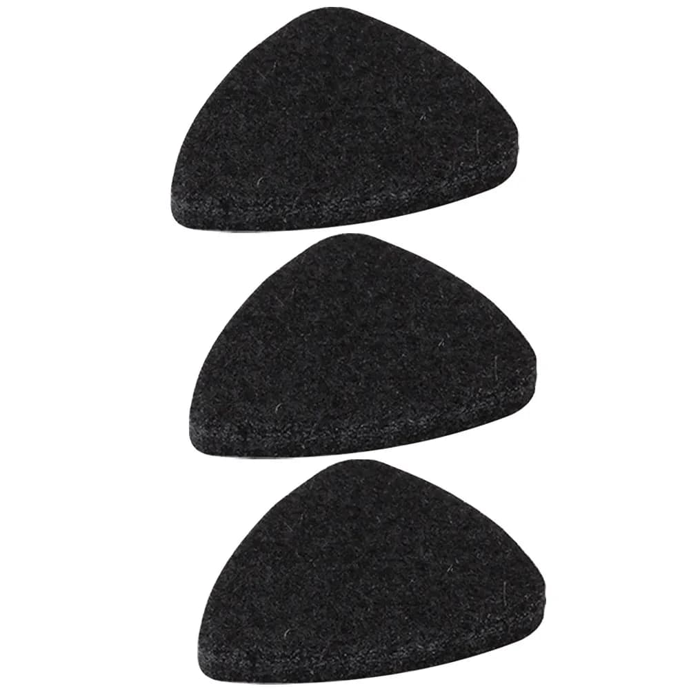 3Pcs Wool Felt Guitar Pick Replacements Humanized Design Guitar Practice Supplies Small Portable Plectrums Wool Felt Plectrum