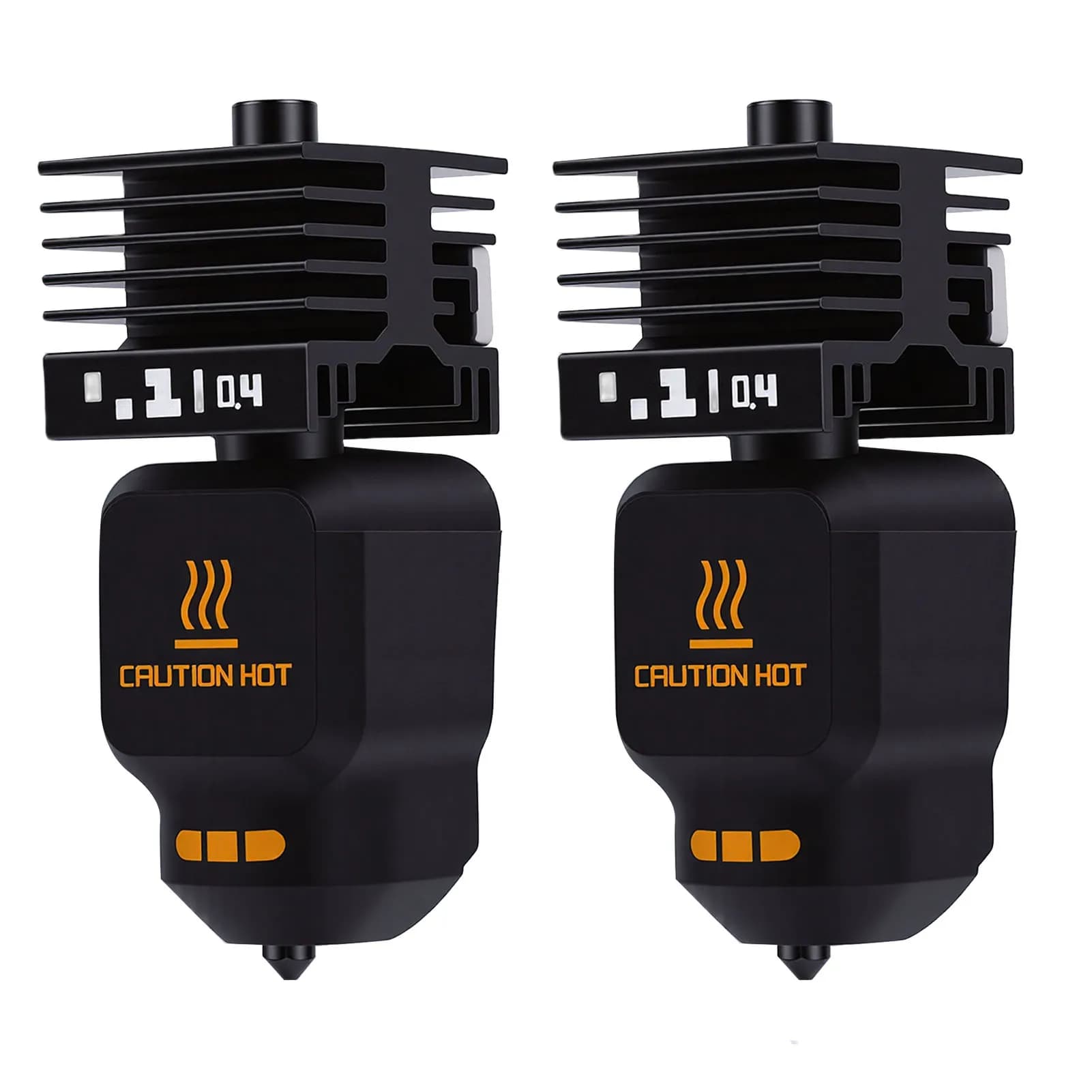 2 Pezzi Kit Hotend con Ugello da 0,4 mm e 4 Guaine in Silicone, Compatibile con Stampante 3D Bambu H2S