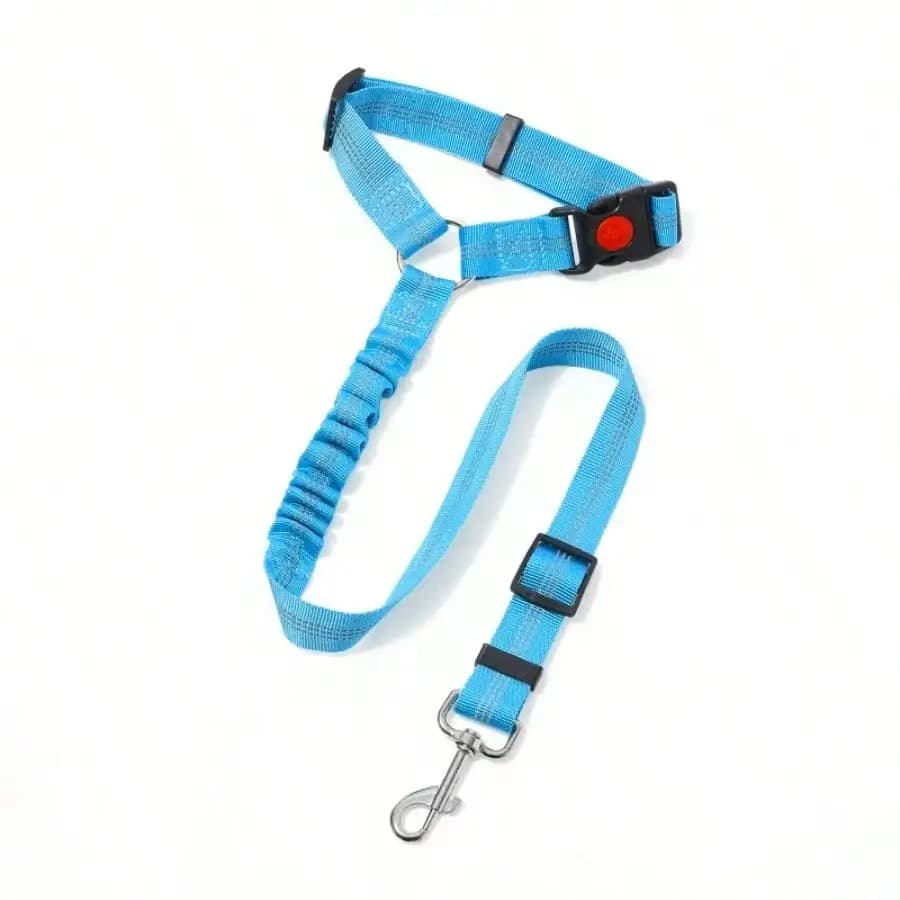 Prodotti per Animali Domestici: Cintura di Sicurezza per Auto con Guinzaglio Elastico Riflettente e Ammortizzatore per Cani
