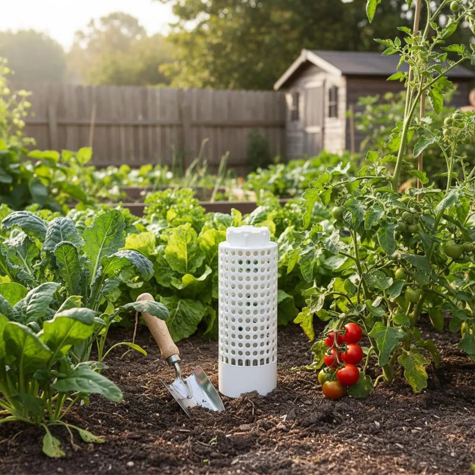 Colonna di Compostaggio per Insetti che Migliora l'Aerazione del Terreno, Contenitore per Vermicompostaggio Interrato Anti-Invecchiamento