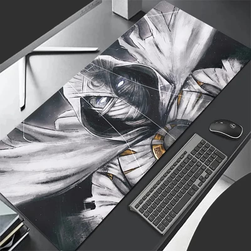 Tappetino per mouse XL Lockedge Accessori da gioco di grandi dimensioni Computer Gamer Tappetino per tastiera Tappetino per mouse Scrivania Marvel Moon Knight Tappetino per mouse per regalo