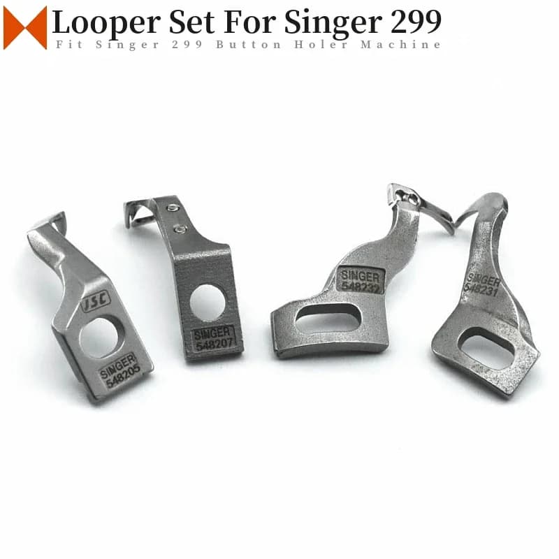 ​ 548205 + ​ 548207 ​ + 548231 + ​ 548232 Kit Looper per macchina da cucire per bottoni con occhielli Singer 299U