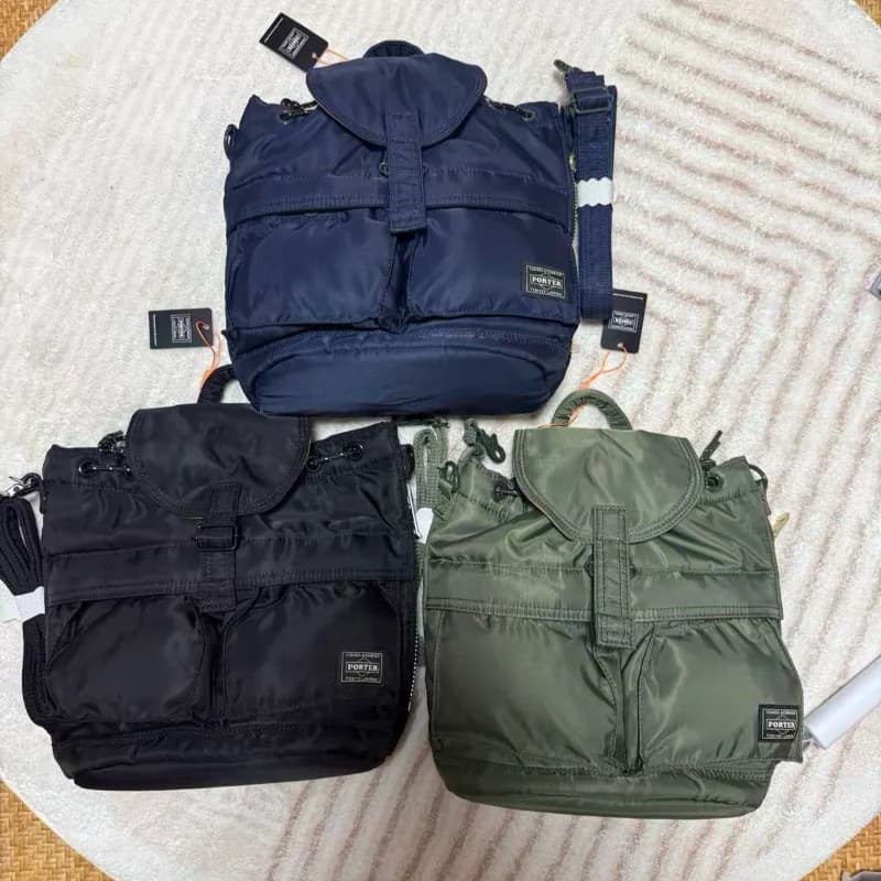 Borsa Tote Porter Tanker per Uomo e Donna, Zaino Multitasche, Grande Capacità, Impermeabile, Leggero, Borsa per Notebook, Borsa per la Spesa
