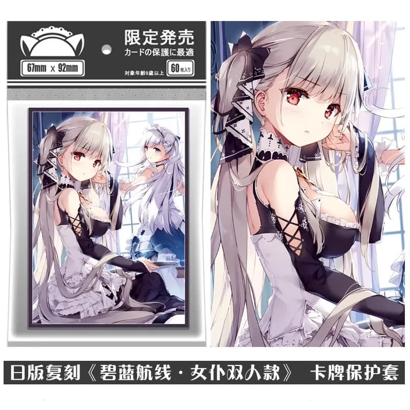 Gioco Azur Lane Buste per carte Anime HMS Belfast Formidabile Custodia protettiva per carte da collezione con maniche olografiche per regalo