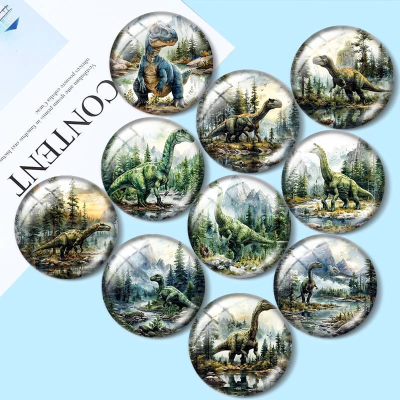 dinosaur Clipart 12/18/20/25mm cabochon glass necklace bracelet hanging rings for jewelry demo earrings back Creating results