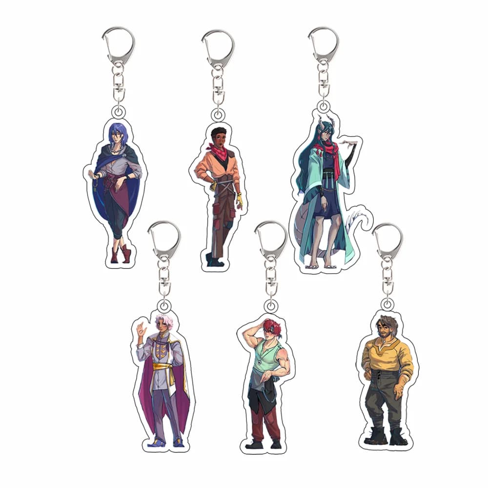 for Fields of Mistria Game Peripheral Ryis Balor Eiland Caldarus March Hayden Acrylic Keychain Festival Gift Backpack Pendant