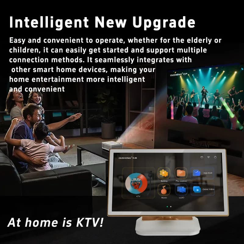 3-in-1 All-in-One 21.5'' Touch Screen Android 500G System with WiFi Online Games & Cloud Support for Family Fun & Get-Togethers