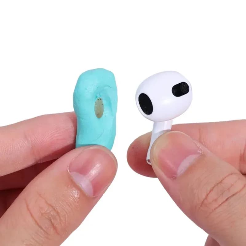 2026 AirPods Cleaning Putty Kit Reusable Blue Tacky Glue for Wireless Earbuds Headphones & Charging Ports Non-Toxic Non-Marking