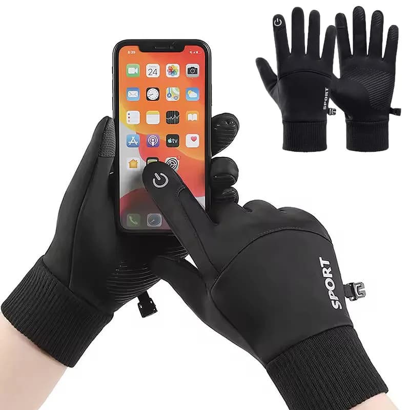 Guanti Invernali 2026 Caldi, Impermeabili e Antivento per Ciclismo, Sport all'Aperto, Corsa, Moto, Sci, con Touch Screen e Fodera in Pile