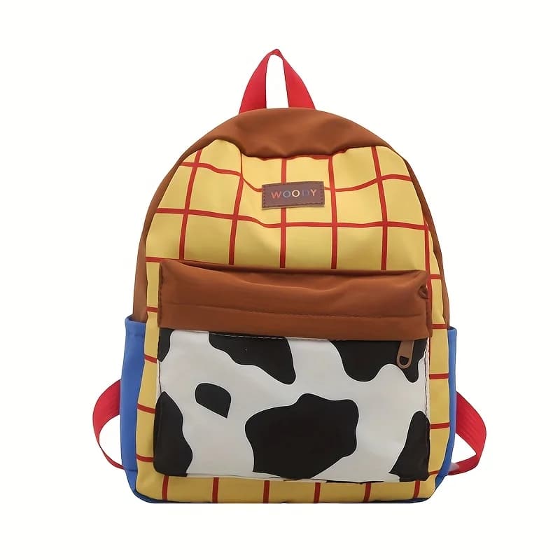 Borsa da scuola per zaino Toy Story da 1 pezzo con tracolla regolabile e maniglia, chiusura con cerniera - Zaino in nylon resistente dai colori pastello