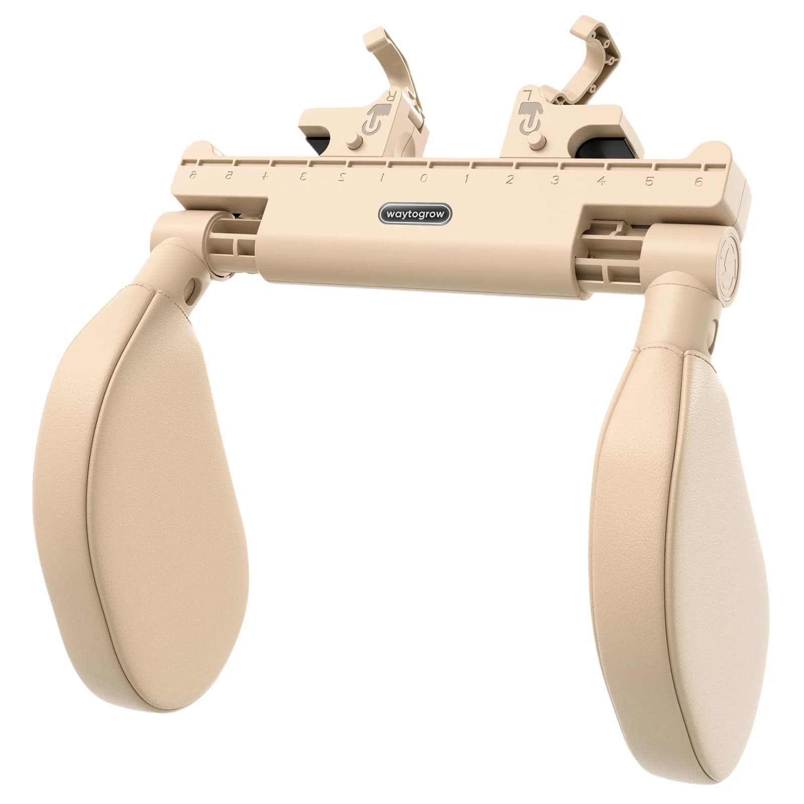 Cuscino Poggiatesta per Auto Regolabile a 180°, Supporto per il Collo (Beige)