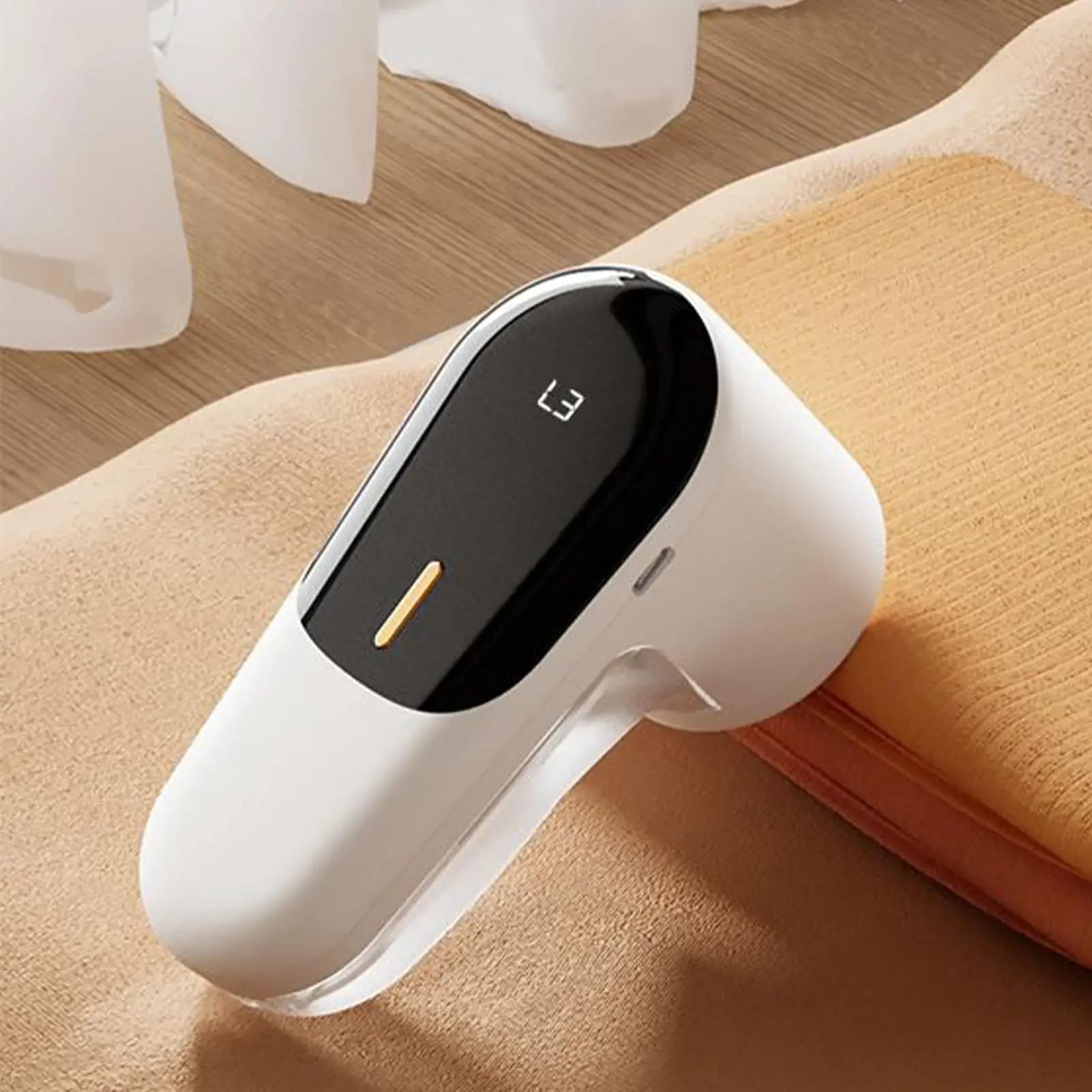 Levapelucchi Elettrico Portatile con Display LED Ricaricabile per Vestiti e Tessuti