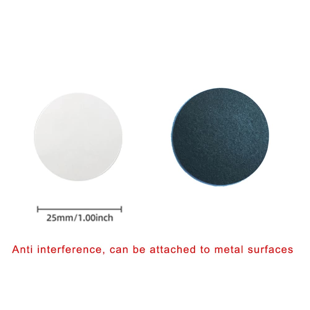 NFC 216 Anti Metallo NFC Coin Card 888Bytes 13.56MHz Ntg 216 Carte RFID 25MM ISO14443A RFID Smart Tag per tutti i telefoni NFC