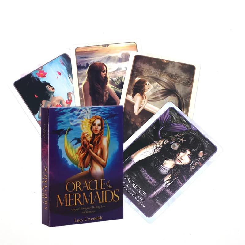 Oracle of The Mermaids Mazzo da 45 carte Messaggi magici di guarigione Amore e romanzo