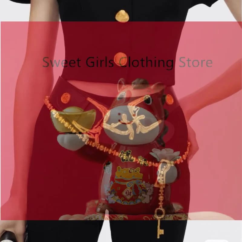 【XJ】Collana con Catena di Perline Irregolari Esagerate e Lucchetto in Lega, Accessorio da Vita per Modelli di Sfilate di Moda, Gioielli da Donna