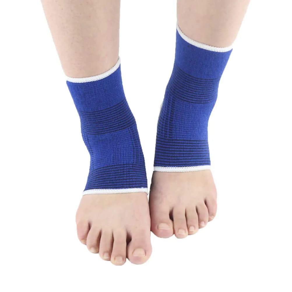 Supporto per caviglia elasticizzato e assorbente per sport come basket, tennis, yoga, corsa, pallavolo, golf.