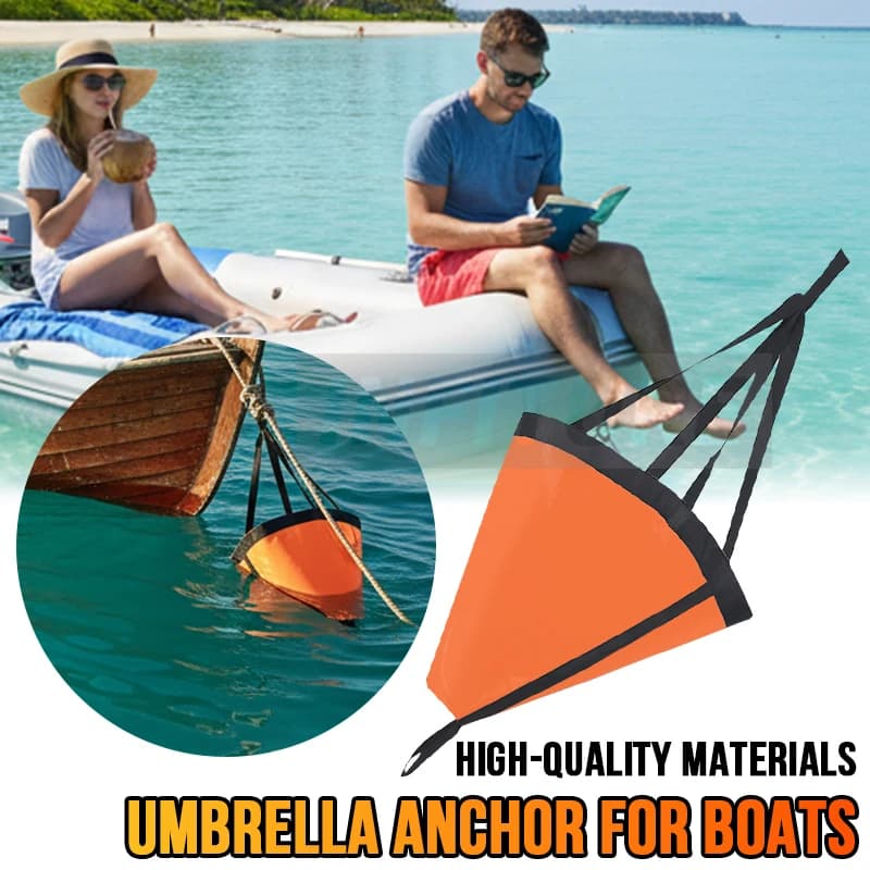 18-53'' Sea Drogue Anchor Float Marine Kayak Drift Rowing Boat Fishing Brake Lifeboat Anchor Yacht Traction Rope Buoy Ball