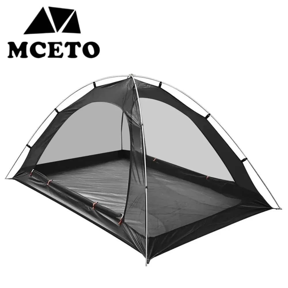 Ultra-light indoor mesh curtain Internal curtain with aluminium pole Summer outdoor air intake Mosquito net tent Camping tent Backpack 220 * 140 * 110 cm