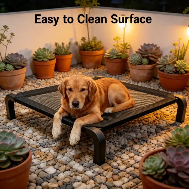 Cuccia Pieghevole per Cani, Letto da Campeggio per Tutte le Stagioni, per Cani Grandi e Piccoli, Stile Militare, Staccabile e Lavabile, Accessori per Animali Domestici per l'Estate