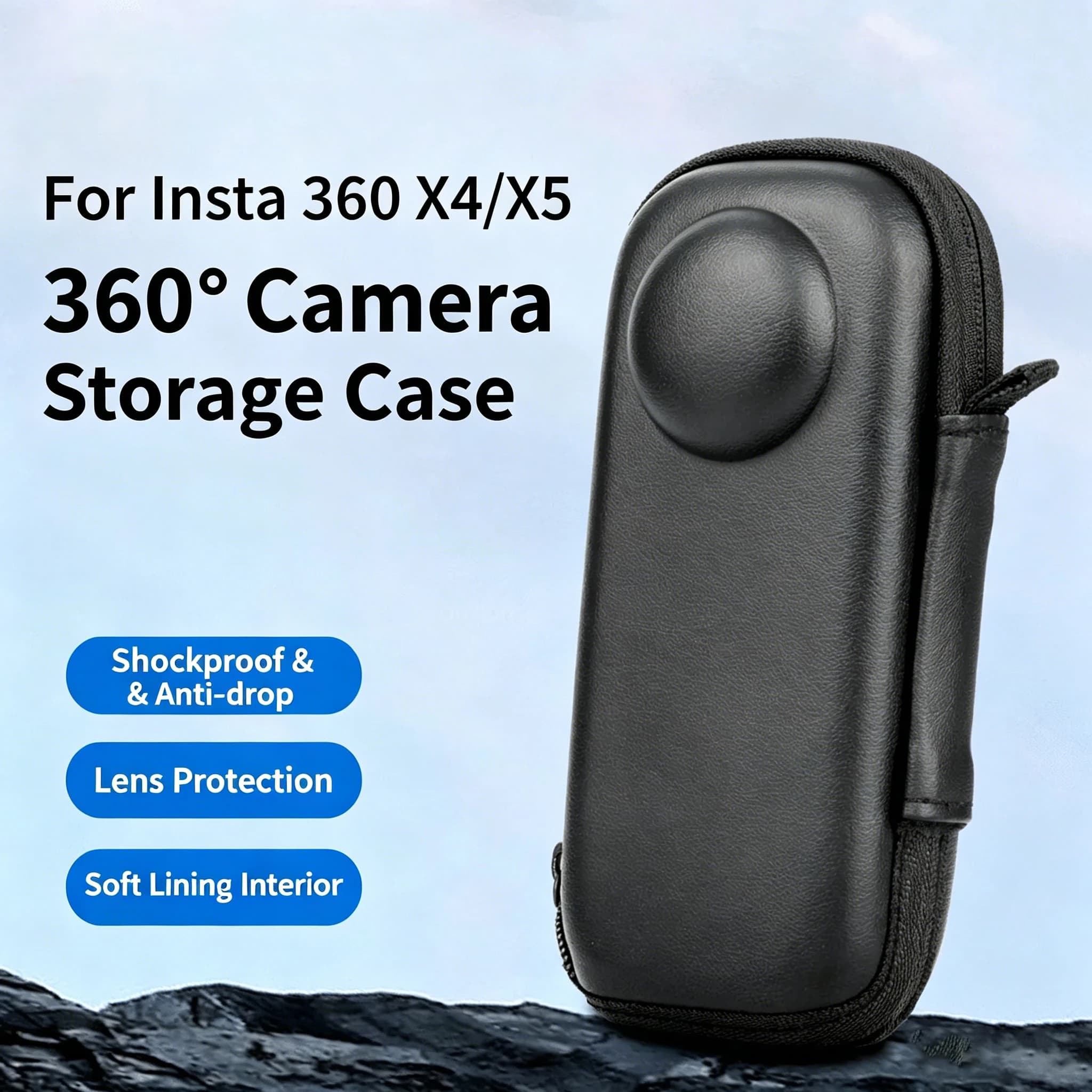 Yingshi Protective Case for Insta360x4x5 Panoramic Sports Camera with Storage Bag Anti-Drop Lens Cover Body Box