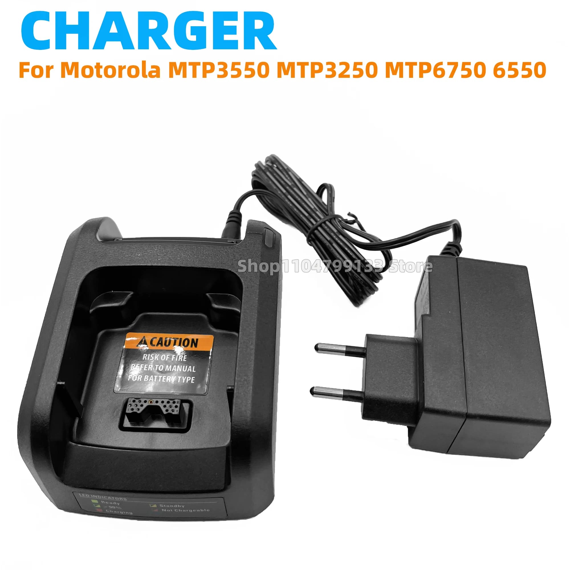 NNTN8234A Caricatore da tavolo per Motorola MTP3550 MTP6650 MTP3100 MTP3150 MTP3250 MTP6750 MXP600 TETRA Radio Walkie Talkie Caricatore