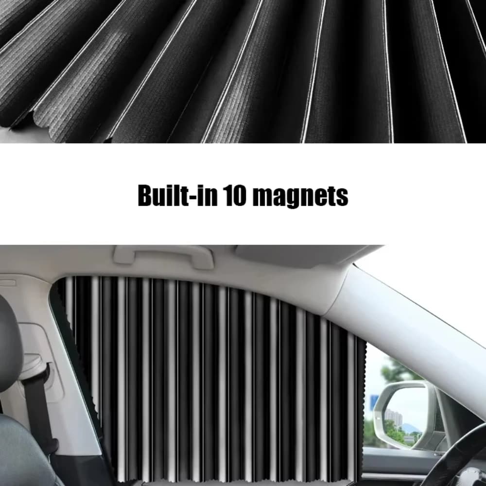 Tende Parasole Magnetiche per Finestrini Auto, Design per la Privacy, Protezione Solare, Antiabbagliamento, Blocco UV