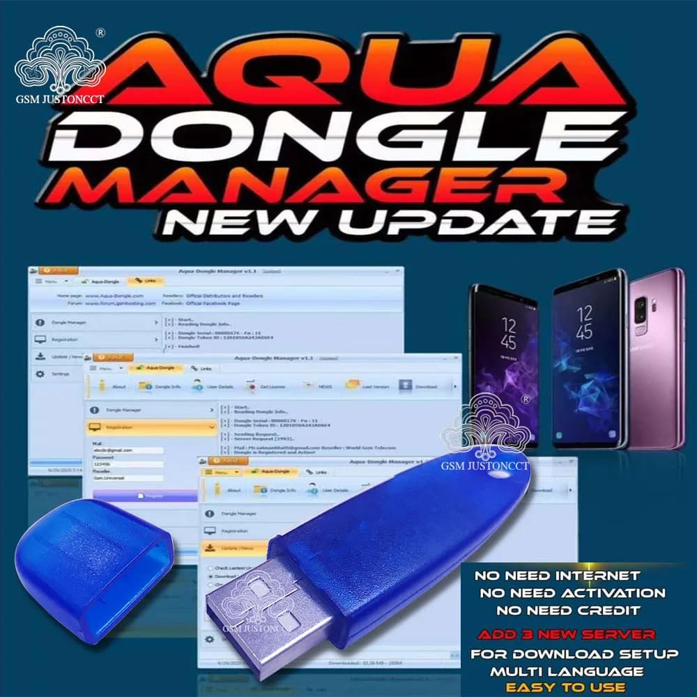 Key Dongle Aqua 100% Original New - GSM Service Tool Multibrand for Android Phones Asus, Zte, Oppo, Huawei, Vivo, Lg, Xiaomi