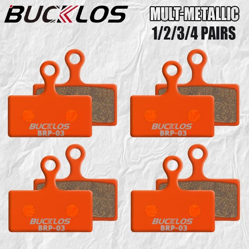 Pastiglie Freno a Disco Multimetalliche BUCKLOS per SHIMANO F01A F03C G01A G01S G02A G03C, Pastiglie per Freni Idraulici Bici MTB
