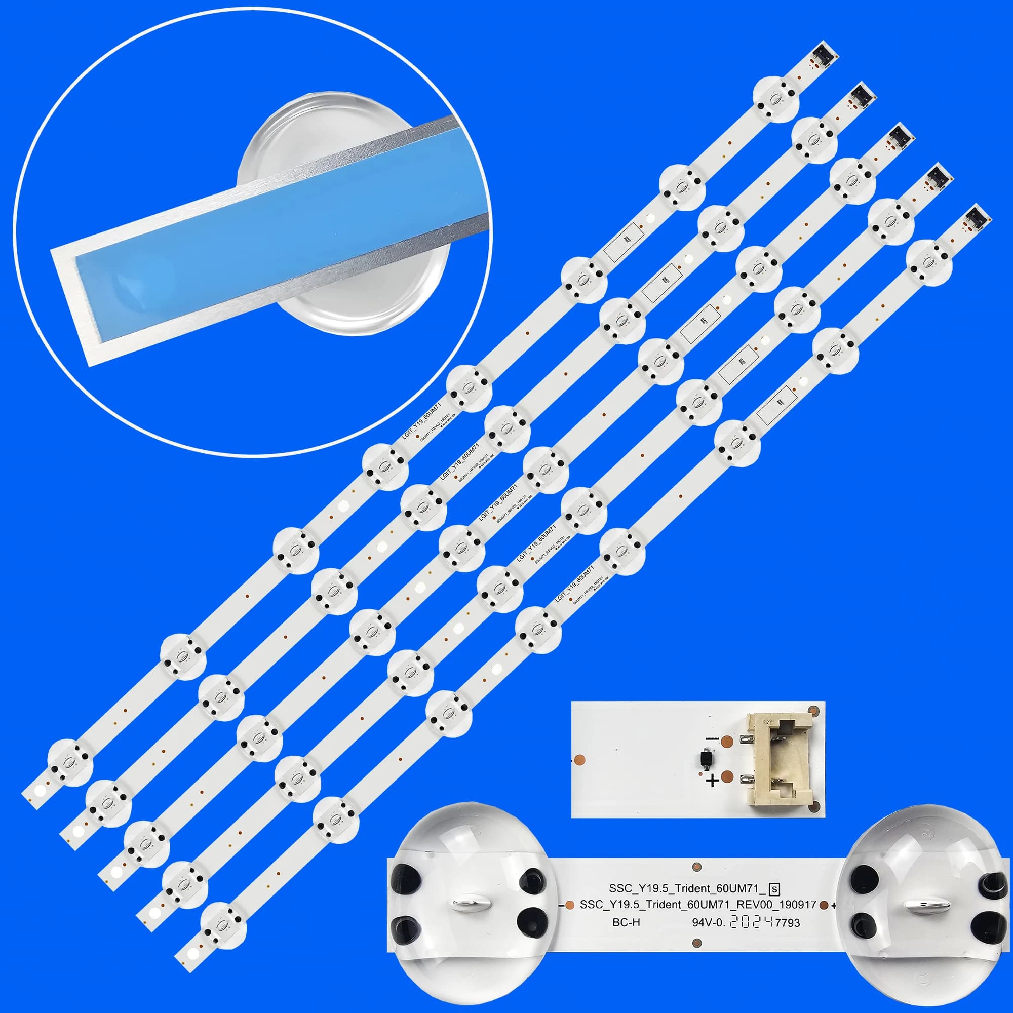 LED Backlight Strips For SSC_19.5_Trident_60UM71_S 60UM6900PUA 60UN7000PUB 60UM7100PLB 60UM6950DUB 60UN7000 60UN7000PUB