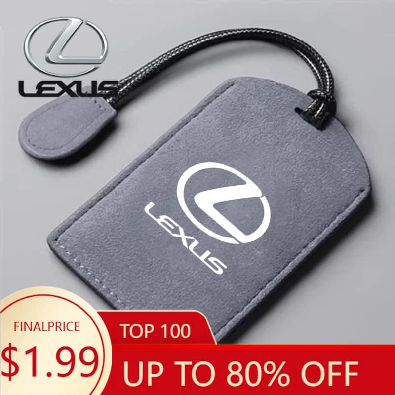 Custodia Protettiva Completa in Pelle di Pecora per Chiave Smart NFC e Telecomando Auto, per Lexus F Sport ES LM GS I